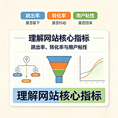 黄石建站-理解网站核心指标：跳出率、转化率与用户粘性