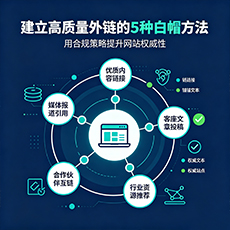 黄石建站-建立高质量外链的5种白帽方法